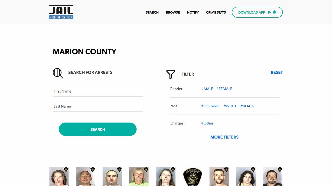 Marion County Jail Inmate Search and Mugshots | JailBase